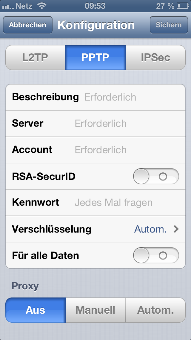iOS VPN Installation
